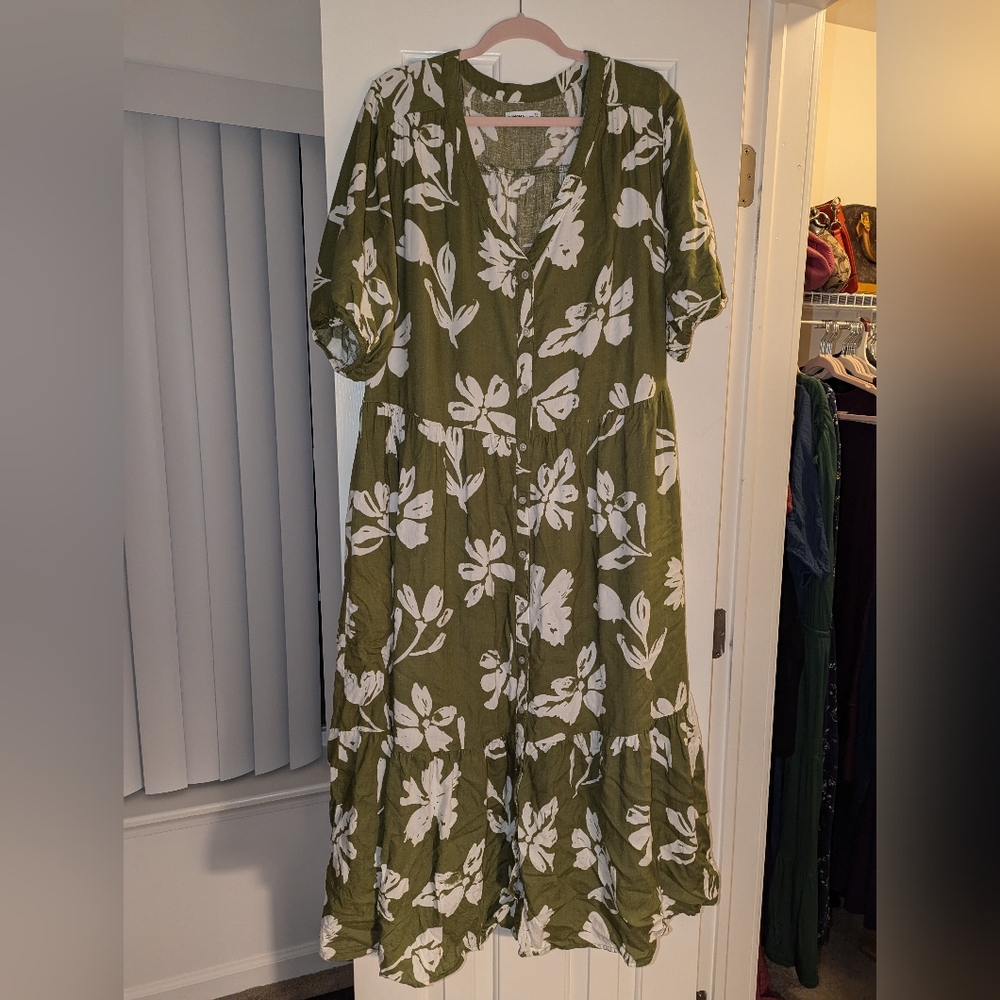 Sonoma Floral Green Maxi Dress - Picture 2 of 2